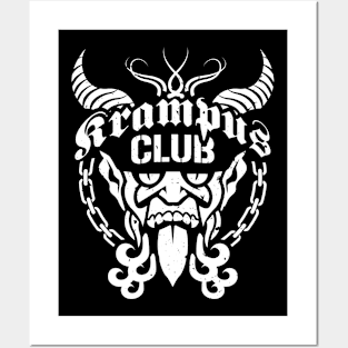 Krampus Club (White) Posters and Art